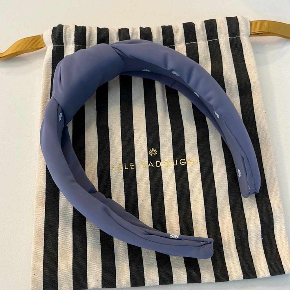 Lele Sadoughi Lavender Neoprene Knotted Headband